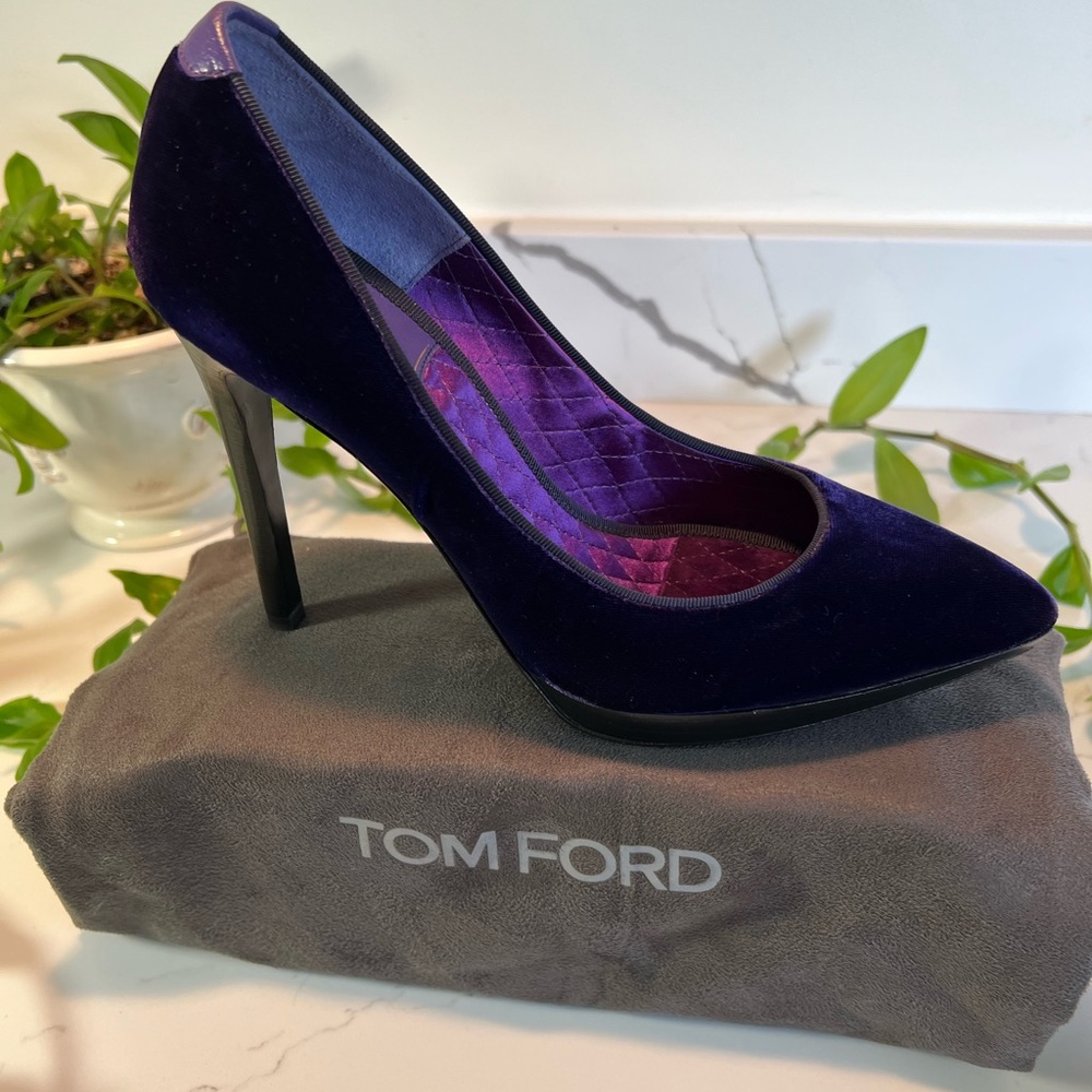Tom Ford Purple Velvet Stilettos